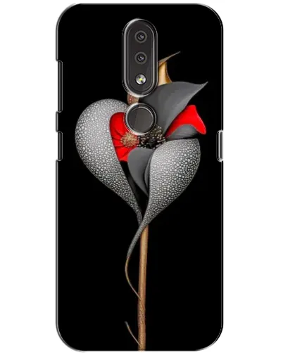 Чехол для Nokia 4.2 с картинкой «Серебряный фантазийный цветок» Чехол для Nokia 4.2 с картинкой «Серебряный фантазийный цветок»