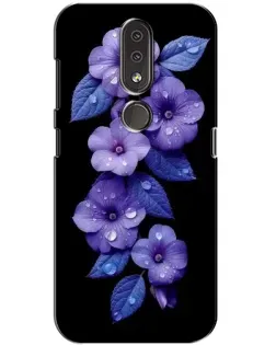 Чохол для Nokia 4.2 з картинкою «Фіолетові квіти з росою» Чохол для Nokia 4.2 з картинкою «Фіолетові квіти з росою»