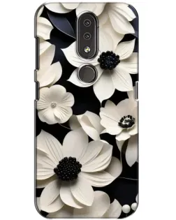 Чохол для Nokia 4.2 з картинкою «Об'ємні білі квіти» Чохол для Nokia 4.2 з картинкою «Об'ємні білі квіти»