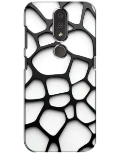 Чохол для Nokia 4.2 з картинкою «Біла об'ємна сітка» Чохол для Nokia 4.2 з картинкою «Біла об'ємна сітка»