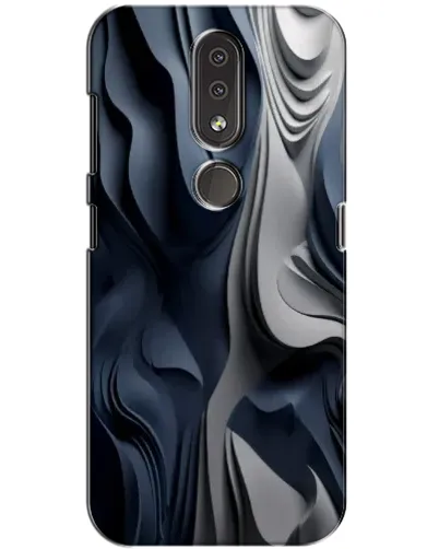 Чохол для Nokia 4.2 з картинкою «Об'ємні сині складки»
