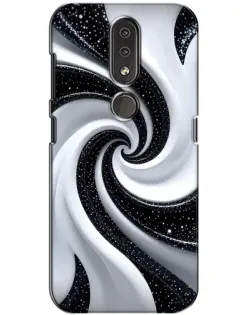 Чохол для Nokia 4.2 з картинкою «Чорно-біла спіраль» Чохол для Nokia 4.2 з картинкою «Чорно-біла спіраль»