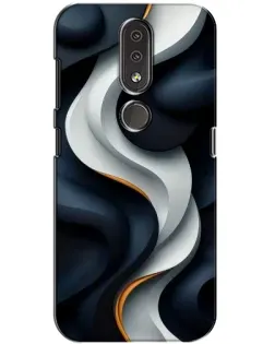 Чохол для Nokia 4.2 з картинкою «Об'ємні чорно-білі стрічки» Чохол для Nokia 4.2 з картинкою «Об'ємні чорно-білі стрічки»