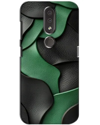 Чохол для Nokia 4.2 з картинкою «Зелені шкіряні хвилі»