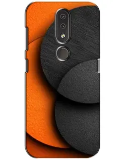 Чохол для Nokia 4.2 з картинкою «Геометрія помаранчевих кіл»