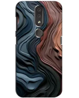 Чохол для Nokia 4.2 з картинкою «Кольорові хвилі каньйону»