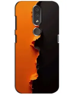 Чохол для Nokia 4.2 з картинкою «Помаранчевий розлом»