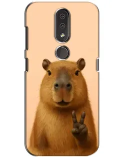 Чохол для Nokia 4.2 з картинкою «Капібара вікторія»