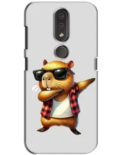 Чохол для Nokia 4.2 з картинкою «Капібара репер даб»