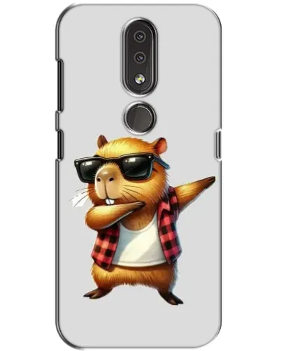 Чохол для Nokia 4.2 з картинкою «Капібара репер даб» Чохол для Nokia 4.2 з картинкою «Капібара репер даб»