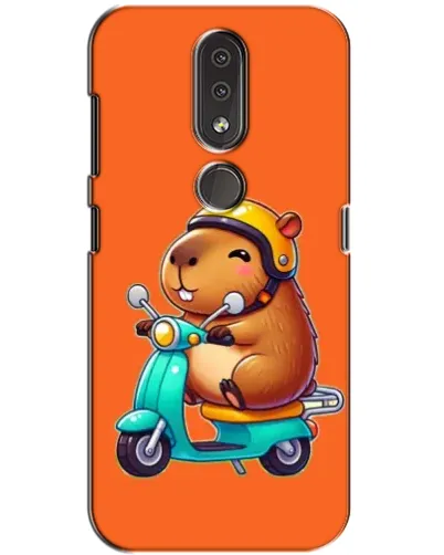 Чохол для Nokia 4.2 з картинкою «Капібара на скутері» Чохол для Nokia 4.2 з картинкою «Капібара на скутері»