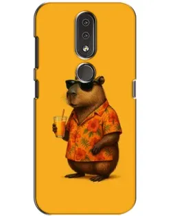 Чохол для Nokia 4.2 з картинкою «Капібара на відпочинку»