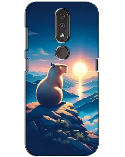 Чохол для Nokia 4.2 з картинкою «Захід сонця з капібарою» Чохол для Nokia 4.2 з картинкою «Захід сонця з капібарою»