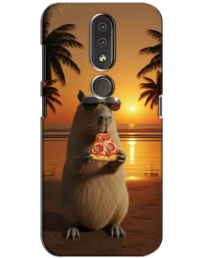 Чохол для Nokia 4.2 з картинкою «Капібара з піцою» Чохол для Nokia 4.2 з картинкою «Капібара з піцою»