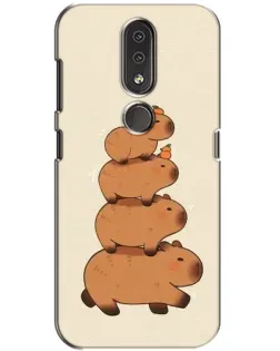 Чохол для Nokia 4.2 з картинкою «Вежа з капібар»