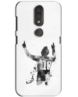 Чохол для Nokia 4.2 з картинкою «Чорно-білий силует Мессі» Чохол для Nokia 4.2 з картинкою «Чорно-білий силует Мессі»
