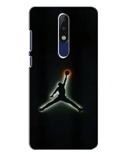 Чехол для Nokia 5.1 Plus (X5) с картинкой «Jordan Gradient Logo»