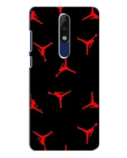 Чохол для Nokia 5.1 Plus (X5) з картинкою «Jordan Red Pattern»