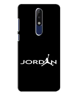 Чехол для Nokia 5.1 Plus (X5) с картинкой «Jordan White Logo»