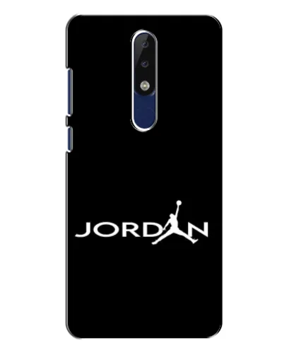 Чехол для Nokia 5.1 Plus (X5) с картинкой «Jordan White Logo»