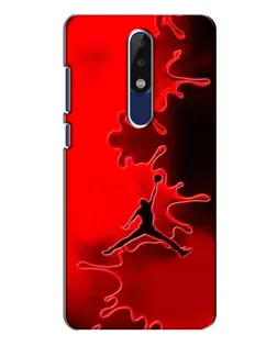 Чехол для Nokia 5.1 Plus (X5) с картинкой «Jordan Red Smoke»