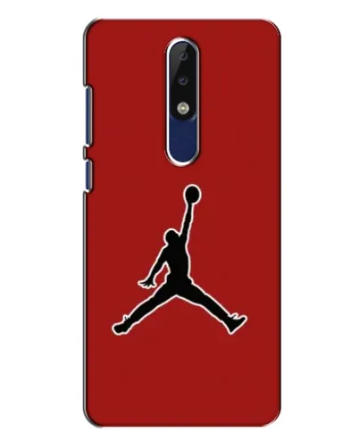 Чехол для Nokia 5.1 Plus (X5) с картинкой «Jordan Red Back»