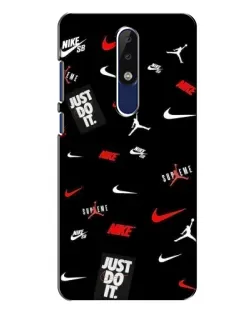 Чехол для Nokia 5.1 Plus (X5) с картинкой «Nike Mix Pattern»