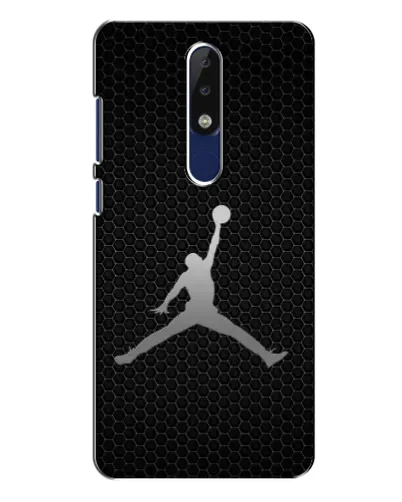 Чехол для Nokia 5.1 Plus (X5) с картинкой «Jordan Dark Carbon»