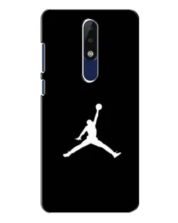 Чехол для Nokia 5.1 Plus (X5) с картинкой «Jordan Silhouette»