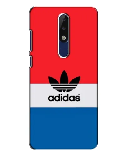 Чехол для Nokia 5.1 Plus (X5) с картинкой «Ретро блоки Adidas»