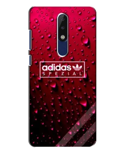 Чехол для Nokia 5.1 Plus (X5) с картинкой «Adidas Gold Marble»