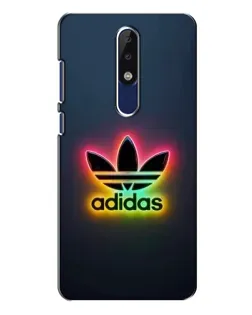 Чехол для Nokia 5.1 Plus (X5) с картинкой «Неоновый Adidas»