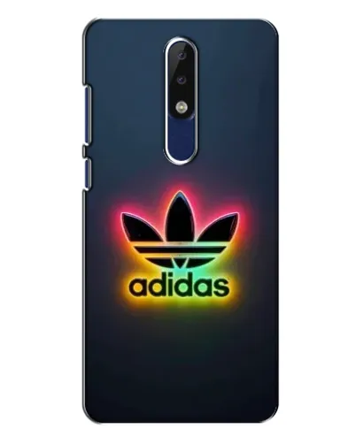 Чехол для Nokia 5.1 Plus (X5) с картинкой «Неоновый Adidas»