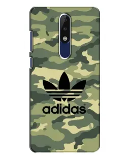 Чехол для Nokia 5.1 Plus (X5) с картинкой «Милитари стиль Adidas»