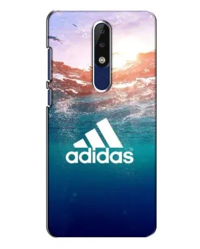 Чехол для Nokia 5.1 Plus (X5) с картинкой «Океанская глубина адидас»