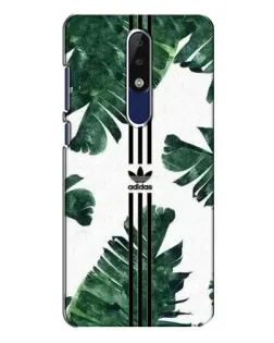 Чехол для Nokia 5.1 Plus (X5) с картинкой «Пальмовые листья адидас»