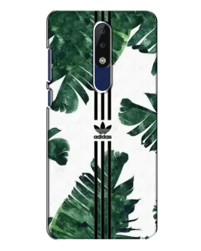 Чехол для Nokia 5.1 Plus (X5) с картинкой «Пальмовые листья адидас»