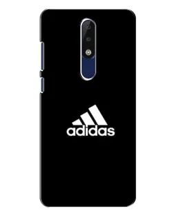 Чехол для Nokia 5.1 Plus (X5) с картинкой «Черная классика Adidas»