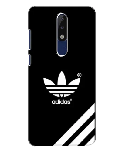 Чехол для Nokia 5.1 Plus (X5) с картинкой «Adidas с диагональными полосами»