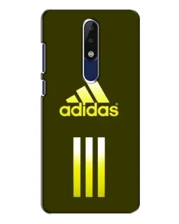 Чехол для Nokia 5.1 Plus (X5) с картинкой «Оливковый градиент Adidas»
