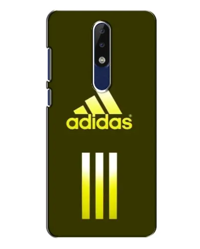 Чехол для Nokia 5.1 Plus (X5) с картинкой «Оливковый градиент Adidas»
