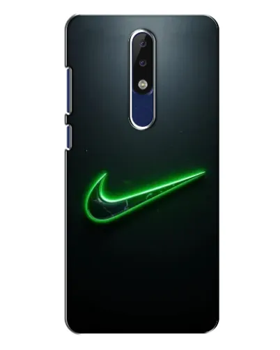 Чехол для Nokia 5.1 Plus (X5) с картинкой «Неоновый контур Nike» Чехол для Nokia 5.1 Plus (X5) с картинкой «Неоновый контур Nike»