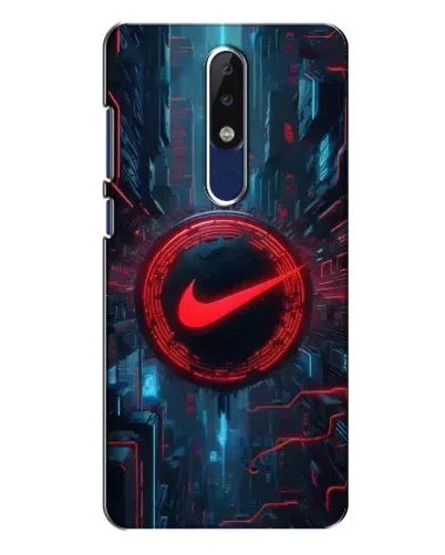Чехол для Nokia 5.1 Plus (X5) с картинкой «Техногенный стиль Nike» Чехол для Nokia 5.1 Plus (X5) с картинкой «Техногенный стиль Nike»