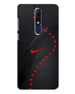 Чехол для Nokia 5.1 Plus (X5) с картинкой «Абстрактный дизайн Nike»