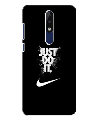 Чехол для Nokia 5.1 Plus (X5) с картинкой «Текстовый принт Nike» Чехол для Nokia 5.1 Plus (X5) с картинкой «Текстовый принт Nike»