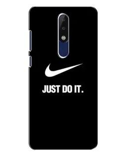 Чехол для Nokia 5.1 Plus (X5) с картинкой «Классический принт Nike»