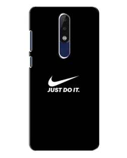 Чехол для Nokia 5.1 Plus (X5) с картинкой «Минимализм от Nike»