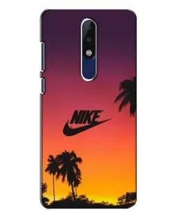 Чехол для Nokia 5.1 Plus (X5) с картинкой «Nike на закате солнца»