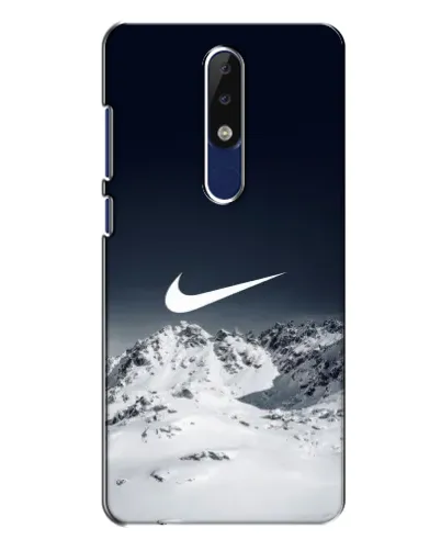 Чехол для Nokia 5.1 Plus (X5) с картинкой «Nike — зимние горы» Чехол для Nokia 5.1 Plus (X5) с картинкой «Nike — зимние горы»