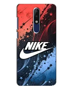 Чехол для Nokia 5.1 Plus (X5) с картинкой «Градиентный принт Найк»